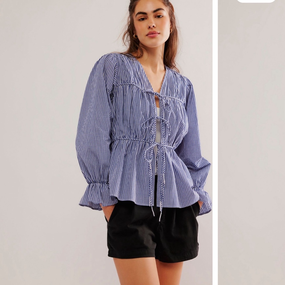 Nigel Preston poplin cinched top